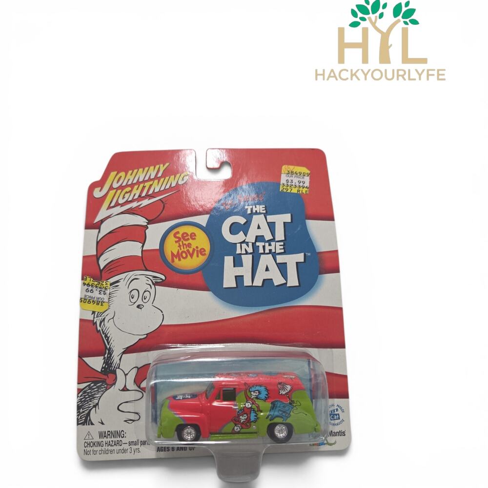 Johnny Lightning Cat in the Hat 1955 Chevy Panel Van 1 64 Diecast Car New